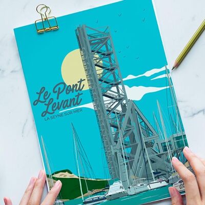 Postcard Pont Levant, La Seyne sur Mer
