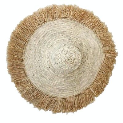 Sombrero de palma L natural