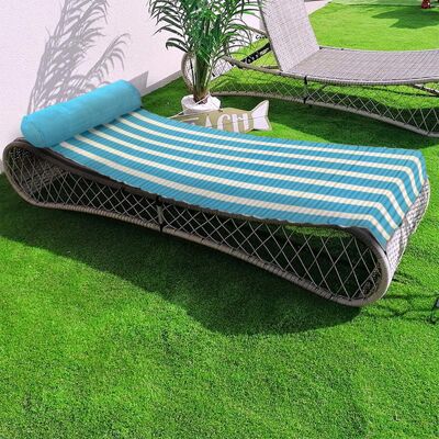 Materasso da spiaggia blu 60x180 cm - Bahia Turchese