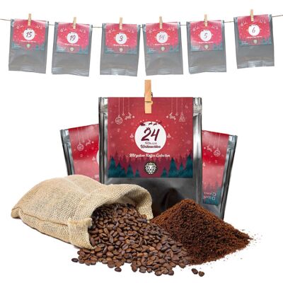 Calendario dell'avvento del caffè premium 2023 - 24 x 30 g