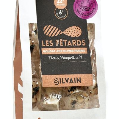 LES FETARDS : NOUGATS aux olives noires de Nyons sachet 125g