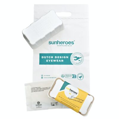 Gafas de sol Sunheroes: preenvasadas en un embalaje de comercio electrónico sostenible
