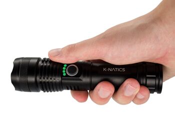 Lampe de poche LED rechargeable K-NATICS PRO - 2500lm - Portée 800m 3