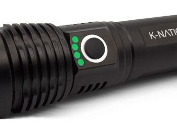 Lampe de poche LED rechargeable K-NATICS PRO - 2500lm - Portée 800m 6