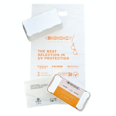 BlueShields-Brille - Vorverpackt in nachhaltiger E-Commerce-Verpackung