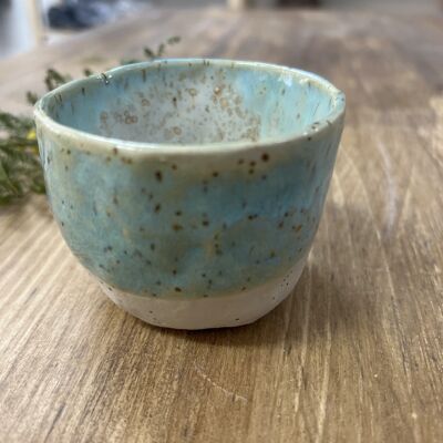 Taza de café expresso de cerámica, hecha a mano