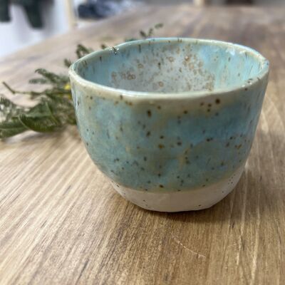 Taza de café expresso de cerámica, hecha a mano