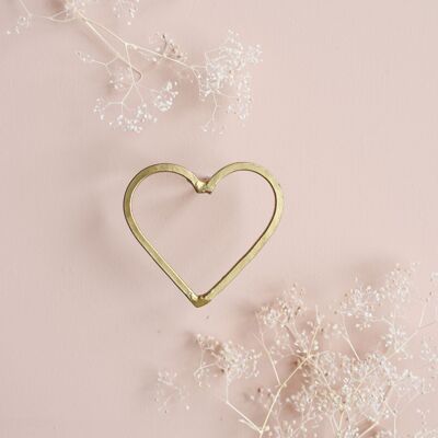 Chiodo a cuore - ottone dorato