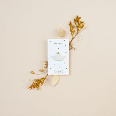 Pin’s Bateau - porcelaine