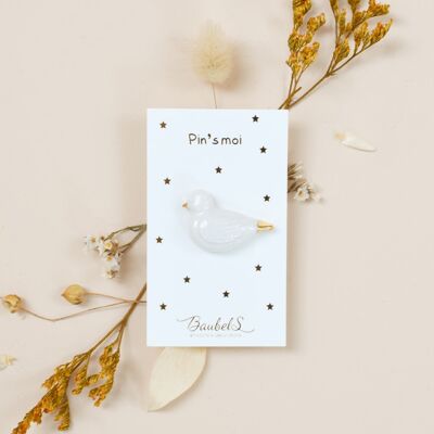 Pin’s Oiseau - porcelaine