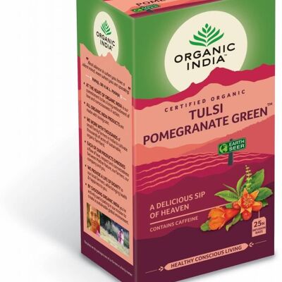 Organic India Tulsi Pomegranate Green