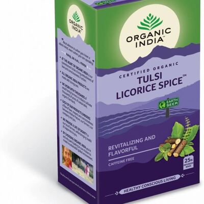 Épice de réglisse Tulsi d'Inde biologique