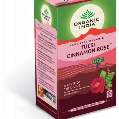 Orgánico India Tulsi Canela Rosa