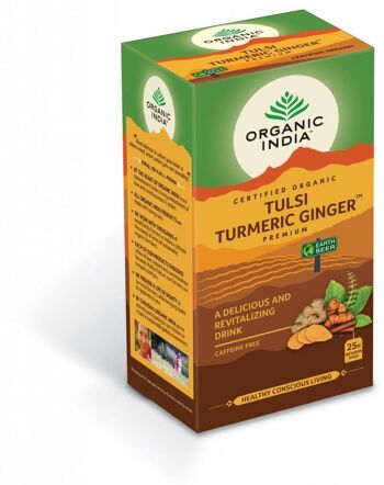 Biologique Inde Tulsi Curcuma Gingembre Premium