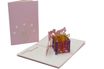 Coffret cadeau coloré, carte pop-up 5