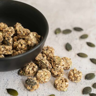 VRAC - Olive pumpkin seed aperitif biscuit crackers - Gluten-free, organic and vegan (3kg)