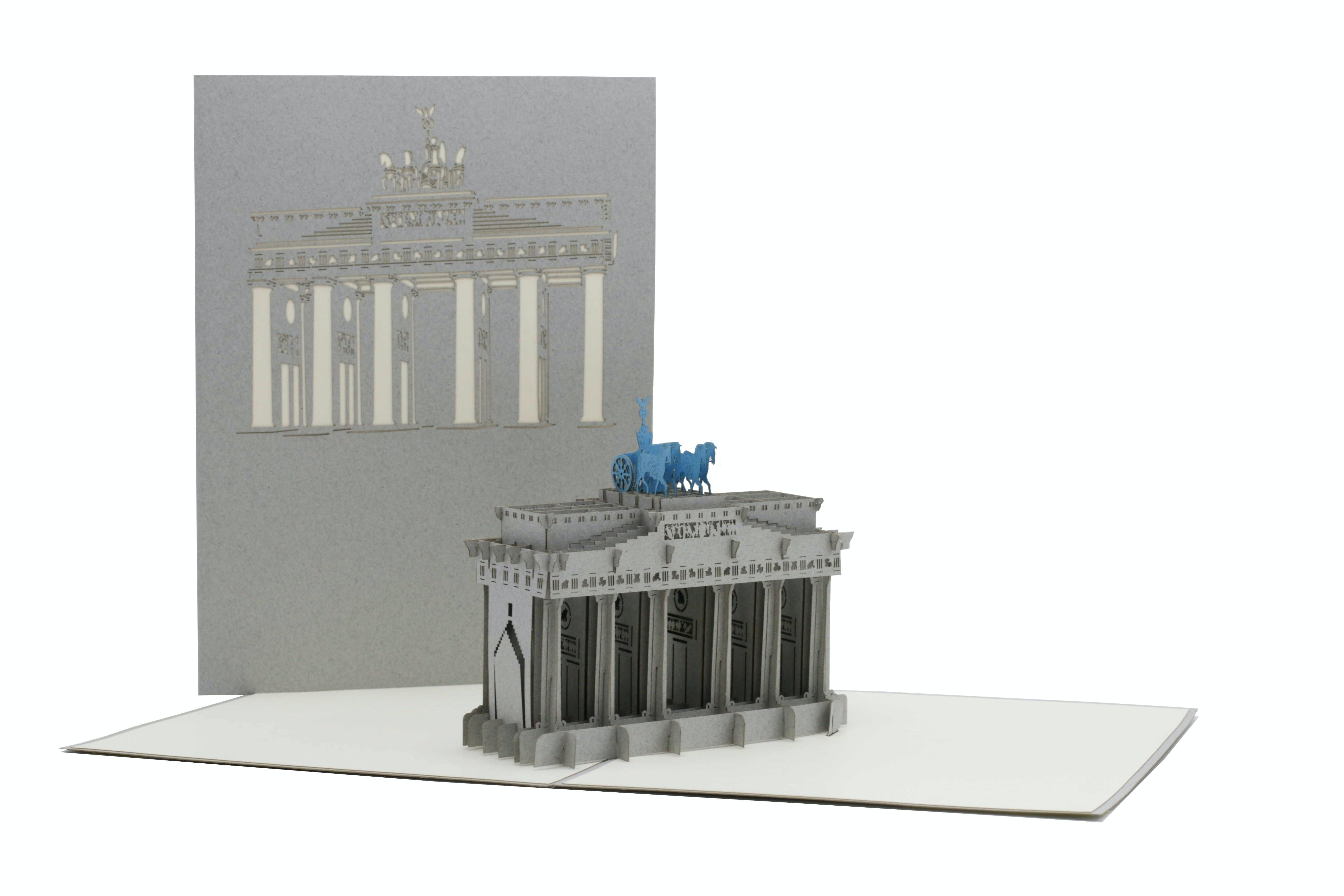 Tarjeta emergente de Berlín de la Puerta de Brandenburgo