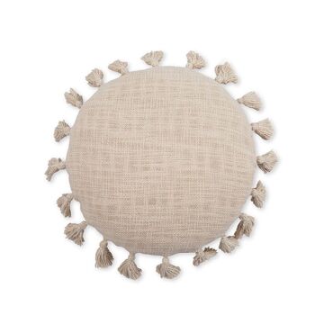 Housse de coussin ronde en coton M/Holly 1