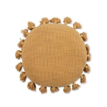 Housse de coussin ronde en coton M/Holly 2