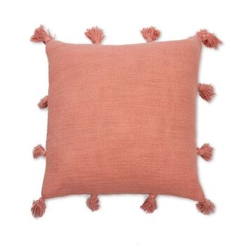 Housse de coussin en coton à pompons M/Joy 6