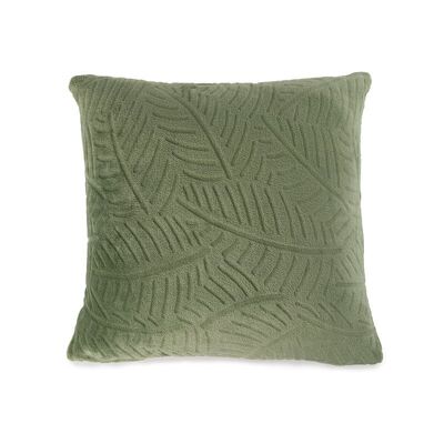 Silk touch cushion cover M/Leaves