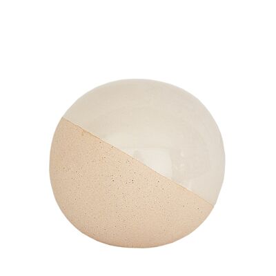 BOLA CERAMICA BEIGE/BLANCA HM22319