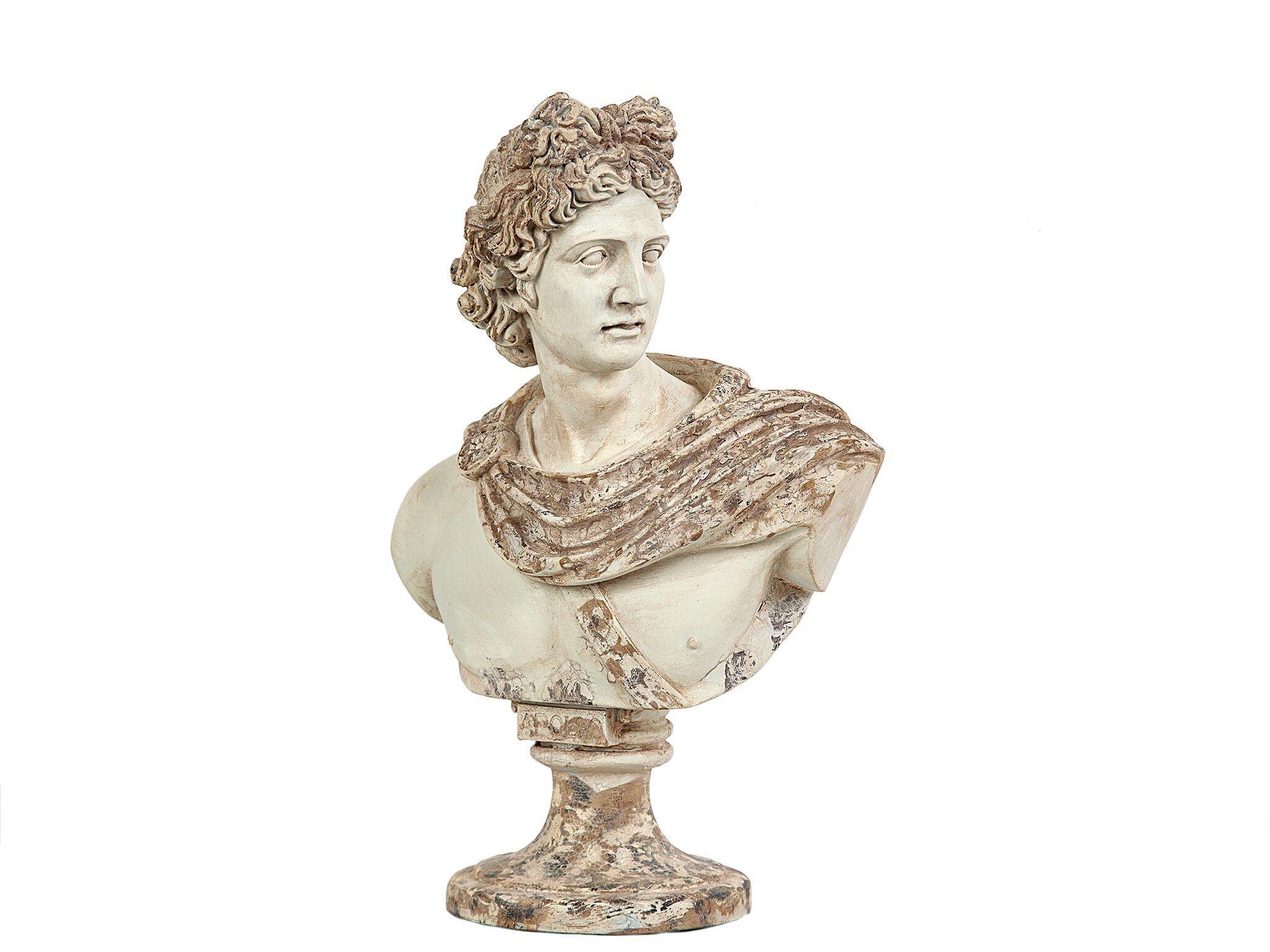 BUSTO DI APOLLO BEIG RESINA HM192301