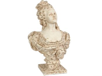 BUSTE MARIE-ANTOINETTE RÉSINE 40X30X67CM HM192324