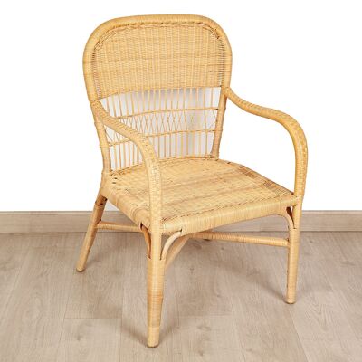 RATTAN/WOOD ARMCHAIR HM472360