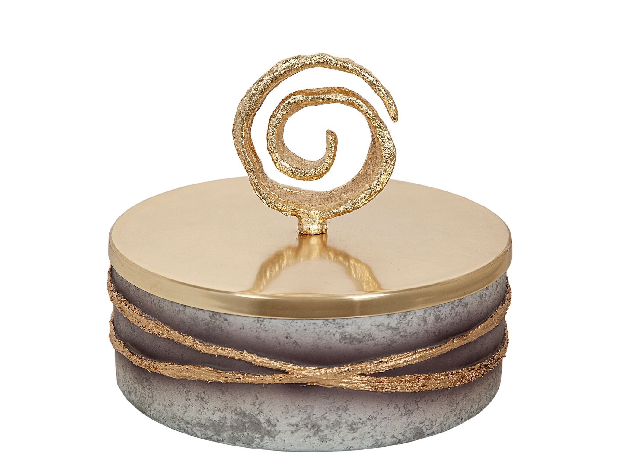 SCATOLA VETRO/ALLUMINIO ORO HM202303