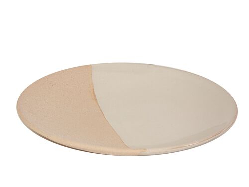 CENTRO REDDO CERAMICA BEIGE/BLANCO 31X31X4CM HM22318