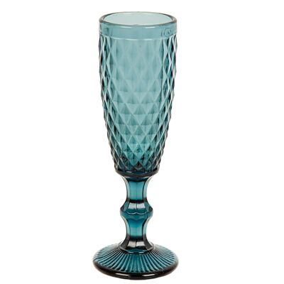 BLUE GLASS CUP (170 ML) 5X5X20CM HM842319