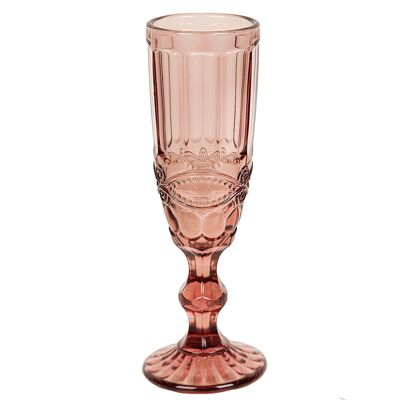 TAZZA IN VETRO ROSA (170 ML) 5X5X20CM HM842317