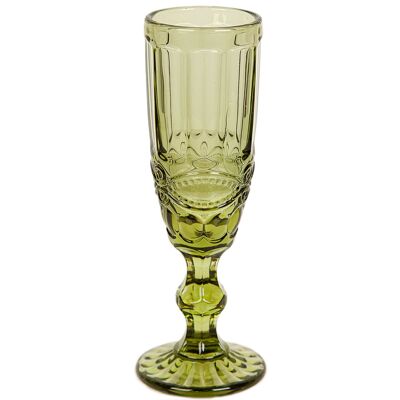 GREEN GLASS CUP (170 ML) 5X5X20CM HM842318