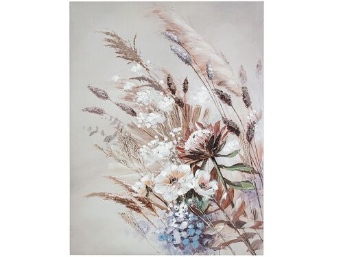 CUADRO OLEO PINTURA FLORES 90X4X120CM HM402324