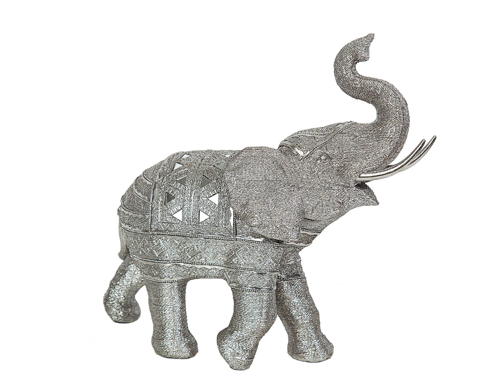 ELEFANTE IN RESINA ARGENTO HM192316