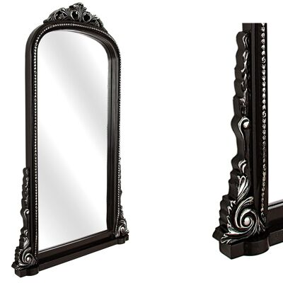 MIROIR FRANÇAIS STYLO EN MDF NOIR MAT HM232328