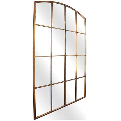 MIROIR MÉTAL FENÊTRE COULEUR OXYDE 100X3X180CM HM232339