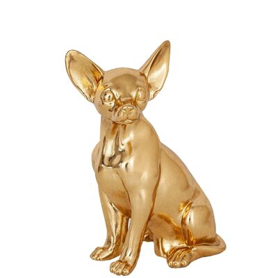GOLDEN RESIN CHIHUAHUA FIGURE HM192303