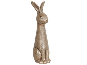 FIGURINE DE LAPIN RUSTIQUE EN CÉRAMIQUE 19X22X70CM HM32369