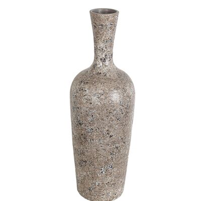 BEIGE CERAMIC VASE 19X19X60CM HM32359