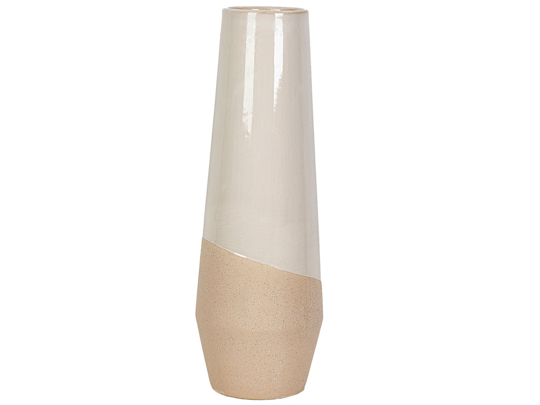 VASO IN CERAMICA BEIGE/BIANCO HM22314