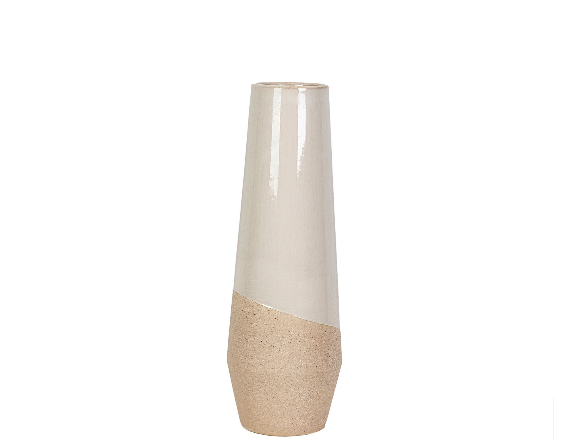 VASO IN CERAMICA BEIGE/BIANCO HM22315