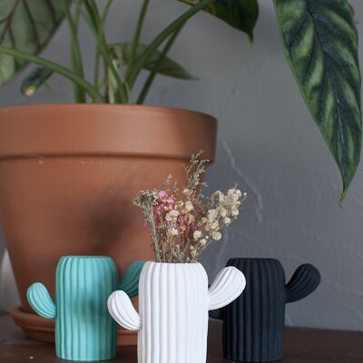 Jesmonite Cactus Vase für getrocknete Blumen