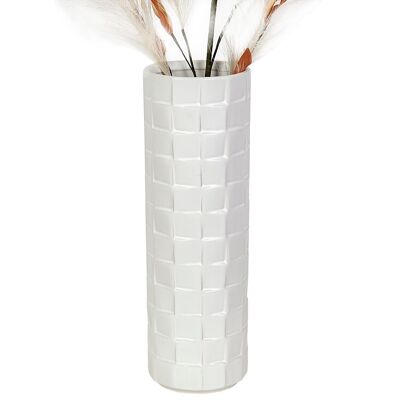 FLORERO CERAMICA BLANCO MATE HM22301