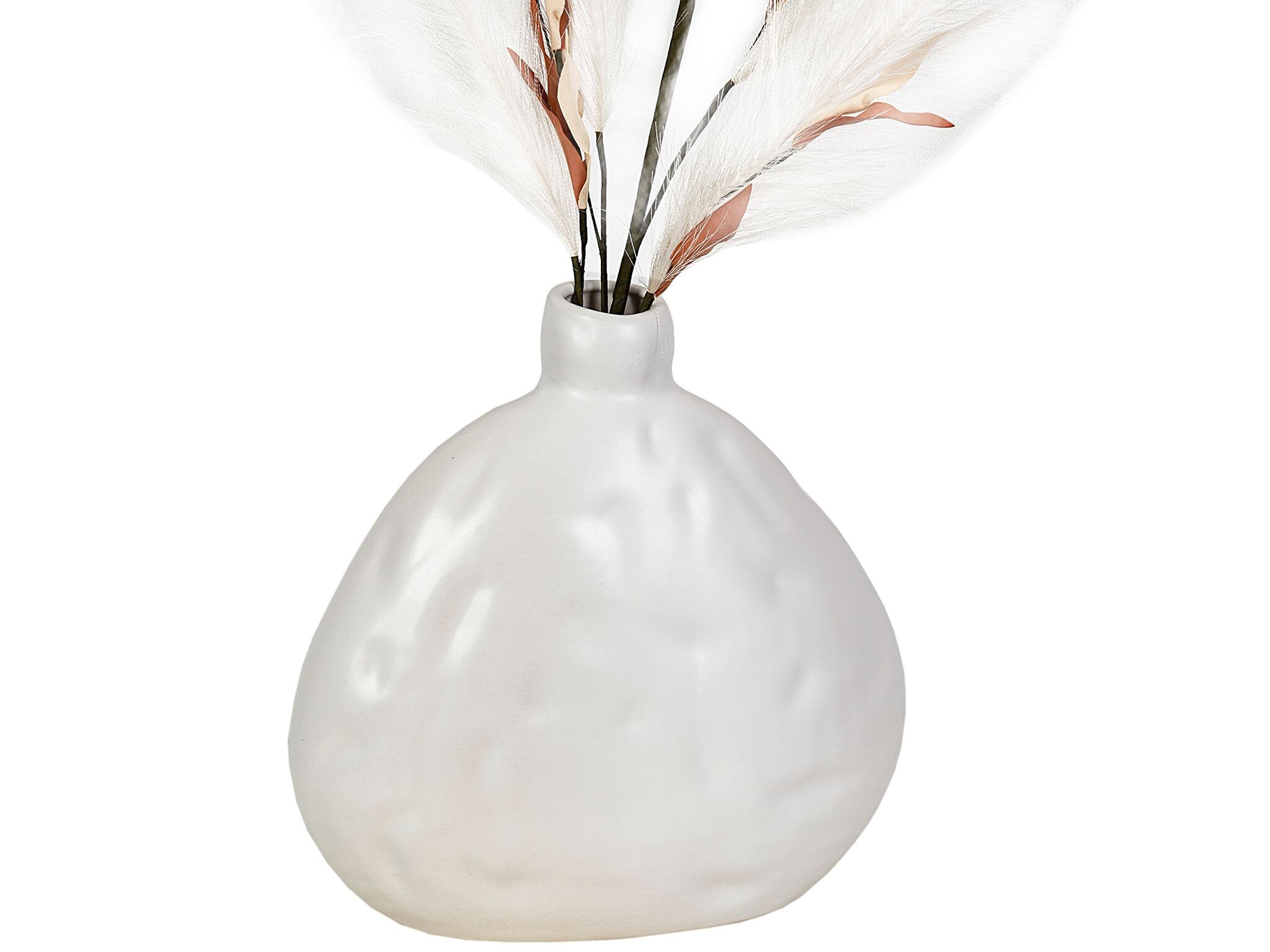 FLORERO CERAMICA BLANCO MATE HM22312