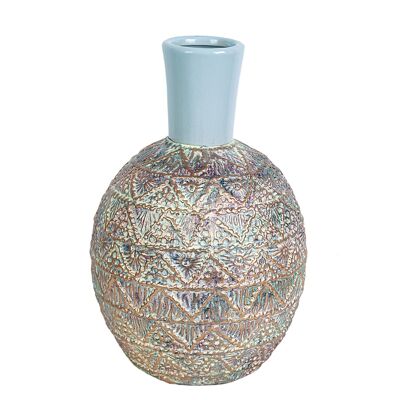 CERAMIC VASE ROPE EFFECT HM852312