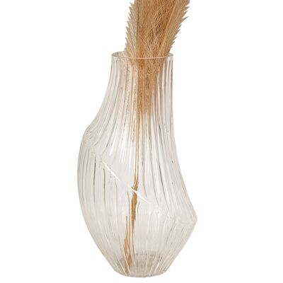 VASE EN VERRE RAYÉ HM842340