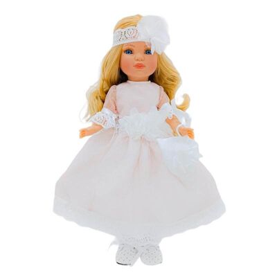 Simona collection doll 40 cm. limited edition luxury communion dress