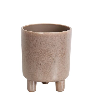 3 FEET BROWN CERAMIC POT HM32361